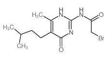 2-bromo-N-[4-methyl-5-(3-methylbutyl)-6-oxo-3H-pyrimidin-2-yl]acetamide picture