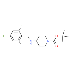 tert-Butyl 4-(2,4,6-trifluorobenzylamino)piperidine-1-carboxylate结构式