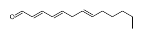 trideca-2,4,7-trienal Structure