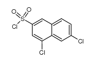 4,6-dichloro-naphthalene-2-sulfonyl chloride结构式