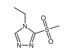 4-乙基-3-(甲基磺酰基)-4H-1,2,4-三唑结构式
