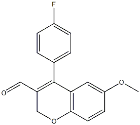 4-(4-Fluoro-phenyl)-6-methoxy-2H-chromene-3-carbaldehyde Structure