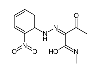 (2E)-N-methyl-2-[(2-nitrophenyl)hydrazinylidene]-3-oxobutanamide Structure