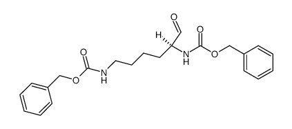 Nα,Nε-bis(benzyloxycarbonyl)-D-lysinal Structure