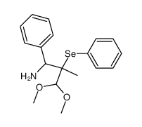 3,3-Dimethoxy-2-methyl-1-phenyl-2-phenylselanyl-propylamine Structure