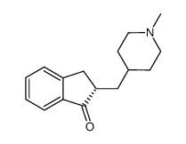 (S)-2-(1-Methyl-piperidin-4-ylmethyl)-indan-1-one结构式