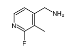 (2-fluoro-3-methylpyridin-4-yl)methanamine Structure