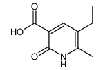 5-ethyl-6-methyl-2-(1H)-pyridinone-3-carboxylic acid结构式