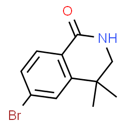 6-Bromo-4,4-dimethyl-3,4-dihydroisoquinolin-1(2H)-one Structure