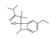 2-(5'-Ethyl-1'-hydroxy-1',2'-dihydro-2'-methylbenzocyclobuten-1'-yl)-2,4-dimethylpentan-3-one Structure