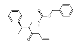 (S)-N-(1-phenyleth-1-yl)-N-benzyloxycarbonylaminomethyl-acrylamide Structure