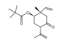 (1R,2S,5S)-2-methyl-4-oxo-5-(prop-1-en-2-yl)-2-vinylcyclohexyl pivalate Structure