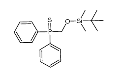 (t-butyldimethylsilyloxymethyl)diphenylphosphine sulfide Structure