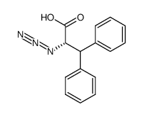 (S)-2-Azido-3,3-diphenyl-propionic acid结构式