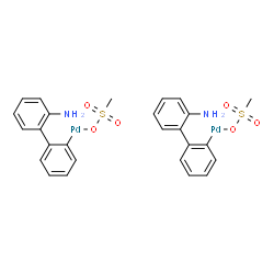 (2'-Amino-1, 1'-biphenyl-2-yl)methanesulfonatopalladium(II) dimer structure