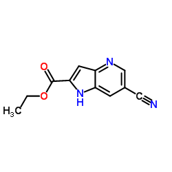 Ethyl 6-cyano-1H-pyrrolo[3,2-b]pyridine-2-carboxylate图片