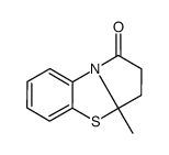 3a-methyl-2,3-dihydropyrrolo[2,1-b][1,3]benzothiazol-1-one结构式