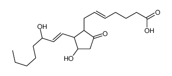 7-[3-hydroxy-2-(3-hydroxyoct-1-enyl)-5-oxocyclopentyl]hept-5-enoic acid结构式