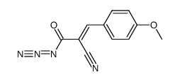 (E)-3-p-anisyl-2-cyano-2-propenoyl azide Structure