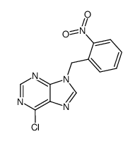 6-chloro-9-(2-nitrobenzyl)-9H-purine Structure