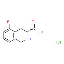 (R)-5-bromo-1,2,3,4-tetrahydroisoquinoline-3-carboxylicacid结构式