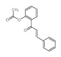 2-Propen-1-one,1-[2-(acetyloxy)phenyl]-3-phenyl- Structure