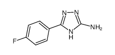 5-(4-氟苯)-4H-1,2,4-三唑-3-胺结构式