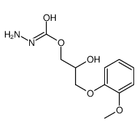 [2-hydroxy-3-(2-methoxyphenoxy)propyl] N-aminocarbamate结构式