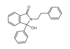 2-(2-phenylethyl)-3-hydroxy-3-phenyl-2,3-dihydroisoindol-1-one Structure