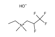 ethyl-dimethyl-(2,3,3,3-tetrafluoro-propyl)-ammonium, hydroxide结构式