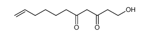 1-hydroxyundec-10-ene-3,5-dione结构式