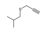 2-methyl-1-prop-2-ynylsulfanylpropane结构式
