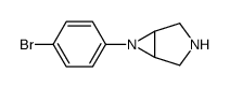 6-(4-bromophenyl)-3,6-diazabicyclo[3.1.0]hexane结构式
