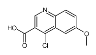 4-chloro-6-methoxyquinoline-3-carboxylic acid structure