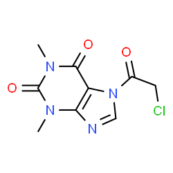 1H-Purine-2,6-dione,7-(chloroacetyl)-3,7-dihydro-1,3-dimethyl- (9CI) Structure