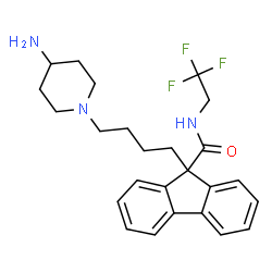 9-(4-(4-aminopiperidin-1-yl)butyl)-N-(2,2,2-trifluoroethyl)-9H-fluorene-9-carboxamide picture