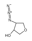 (3R,4S)-4-azidooxolan-3-ol结构式