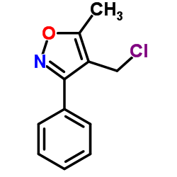 4-(Chloromethyl)-5-methyl-3-phenyl-1,2-oxazole结构式