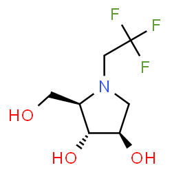 3,4-Pyrrolidinediol, 2-(hydroxymethyl)-1-(2,2,2-trifluoroethyl)-, (2R,3R,4R)- (9CI) picture