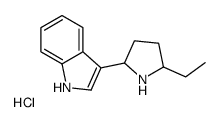 3-(5-ethylpyrrolidin-1-ium-2-yl)-1H-indole,chloride结构式