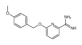 6-[(4-methoxyphenyl)methoxy]pyridine-2-carboximidamide结构式