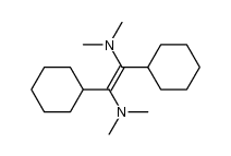 E-1,2-bis(dimethylamino)-1,2-dicyclohexylethene结构式