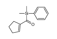 cyclopenten-1-yl-[dimethyl(phenyl)silyl]methanone结构式