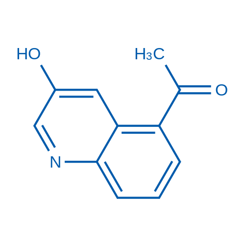 1-(3-hydroxyquinolin-5-yl)ethanone Structure