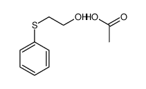 acetic acid,2-phenylsulfanylethanol结构式