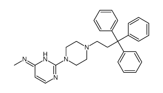 4-(Methylamino)-2-[4-(3,3,3-triphenylpropyl)-1-piperazinyl]pyrimidine structure