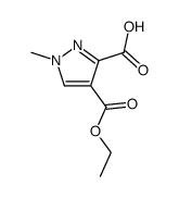 4-Ethoxycarbonyl-1-methyl-pyrazole-3-carboxylic acid Structure