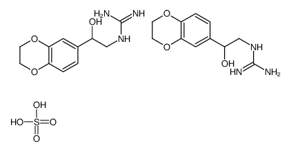 2-[2-(2,3-dihydro-1,4-benzodioxin-6-yl)-2-hydroxyethyl]guanidine,sulfuric acid Structure