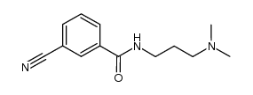 3-cyano-N-(3-(dimethylamino)propyl)benzamide结构式