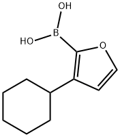 3-(Cyclohexyl)furan-2-boronic acid Structure